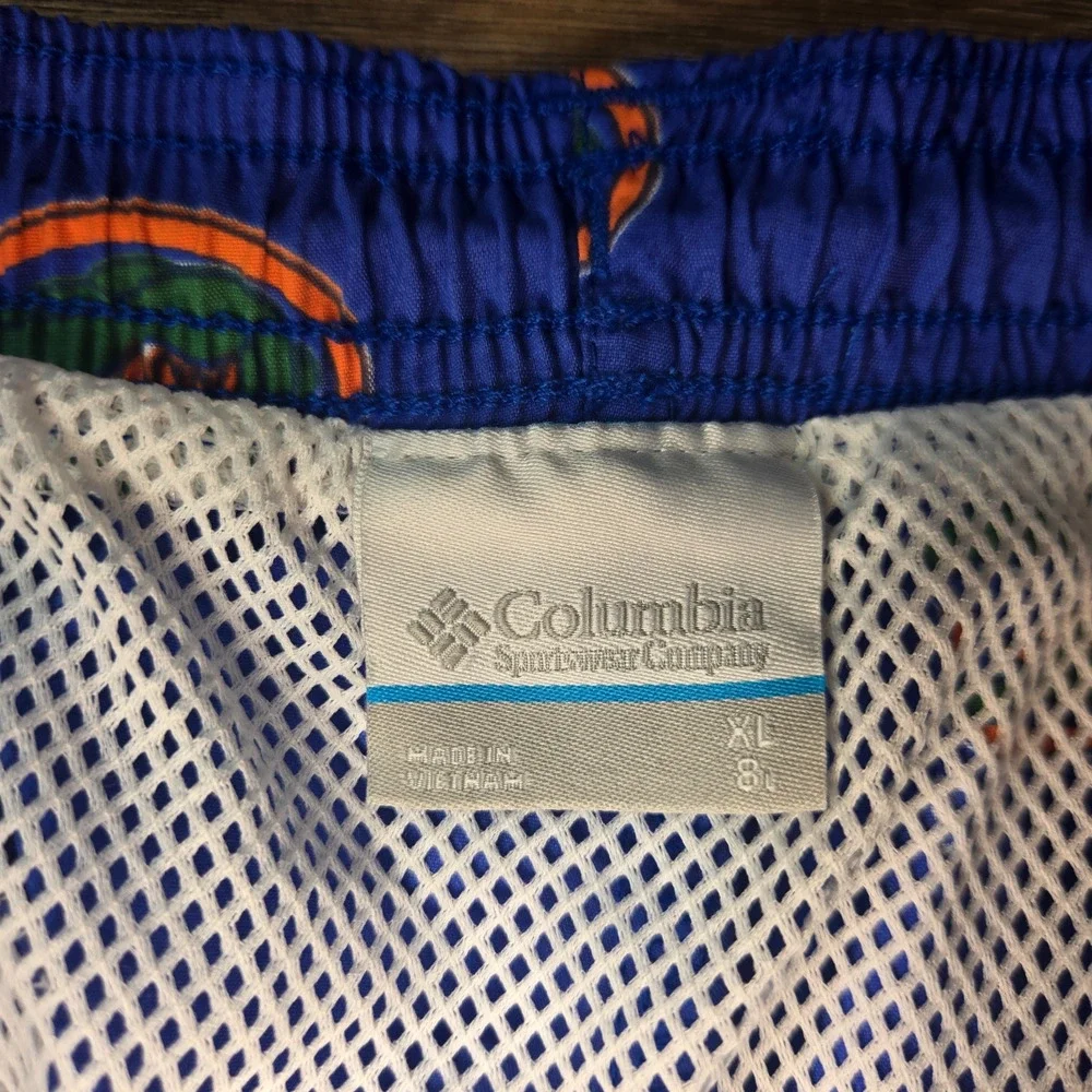 Columbia PFG Backcast II Florida Gators UF Swim Trunks Shorts Mens XL Blue